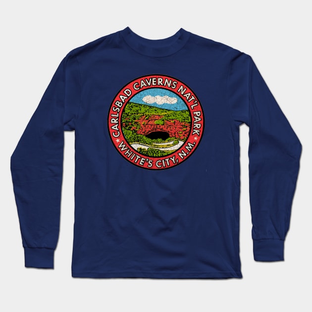 Carlsbad Cavern Long Sleeve T-Shirt by Midcenturydave